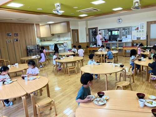 むさしの保育園のはらぺこルーム(食堂)