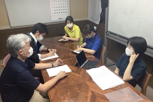 行事の振り返りをする様子